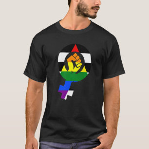 Straight Ally Pride Feminist Flag T-Shirt