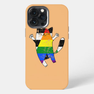 Straight Ally Pride Flag Funny Cat Straight Ally iPhone 13 Pro Max Case