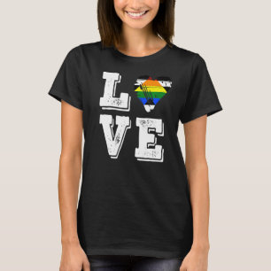 Straight Ally Pride Flag Love Straight Ally Flag T-Shirt