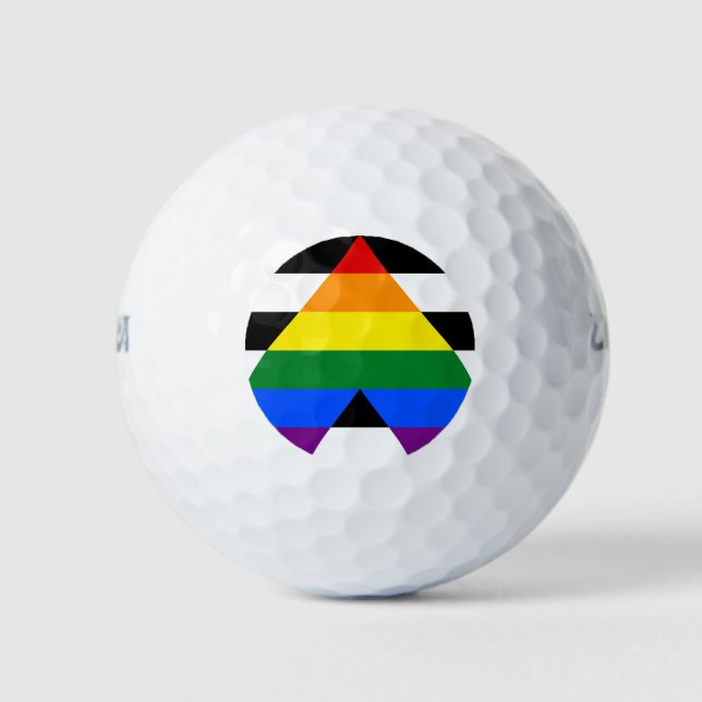 Straight Ally Pride Golf Balls (Front)
