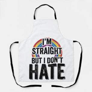 Straight Ally Rainbow Vintage Typography Shirt_1 Apron