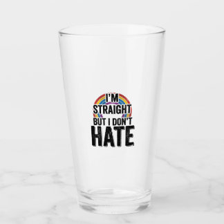 Straight Ally Rainbow Vintage Typography Shirt_1 Glass