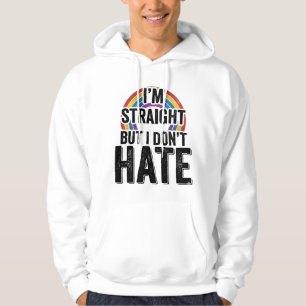 Straight Ally Rainbow Vintage Typography Shirt_1 Hoodie