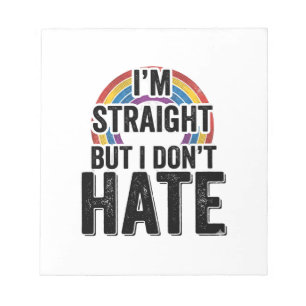 Straight Ally Rainbow Vintage Typography Shirt_1 Notepad