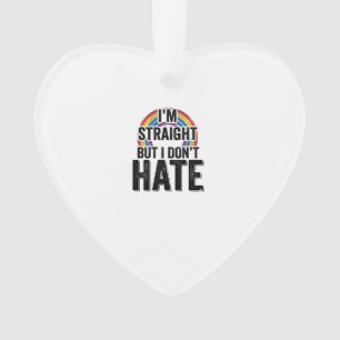 Straight Ally Rainbow Vintage Typography Shirt_1 Ornament