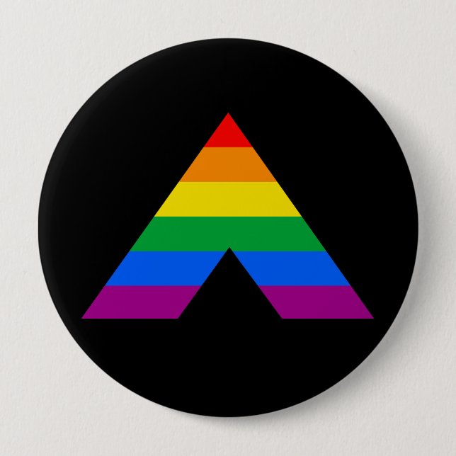Straight Ally Symbol 10 Cm Round Badge (Front)