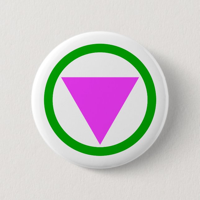 Straight Ally Symbol 6 Cm Round Badge (Front)