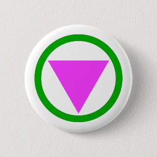 Straight Ally Symbol 6 Cm Round Badge