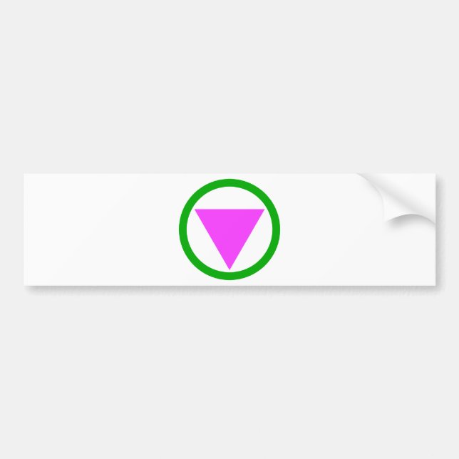 Straight Ally Symbol Bumper Sticker (Front)