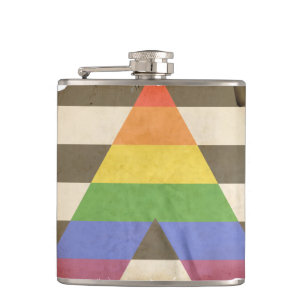 STRAIGHT ALLY VINTAGE DESIGN - 2014 PRIDE HIP FLASK