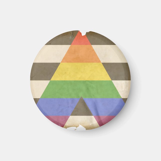 STRAIGHT ALLY VINTAGE DESIGN - 2014 PRIDE MAGNET (Front)