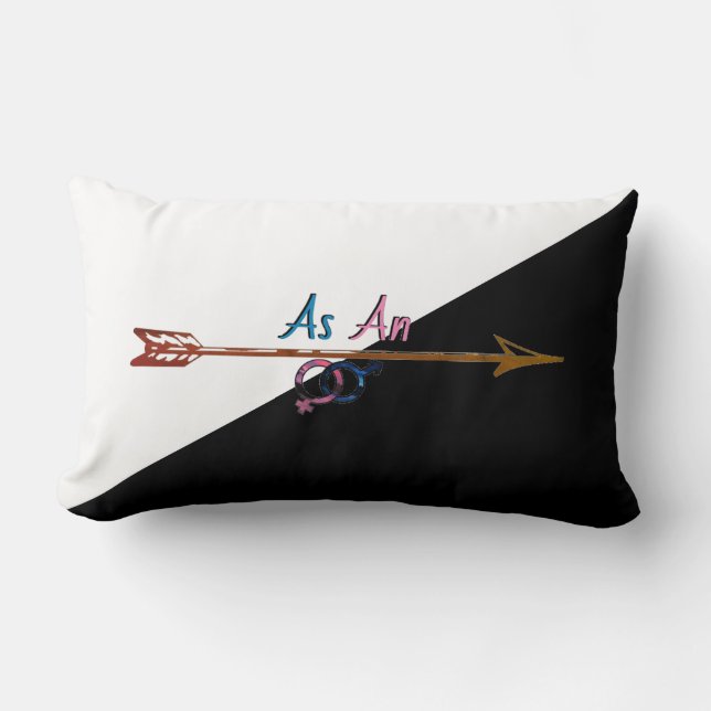 'Straight as an arrow' Throw Pillow (Front)