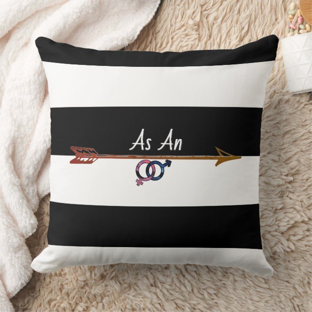 'Straight as an arrow' Throw Pillow (Blanket)