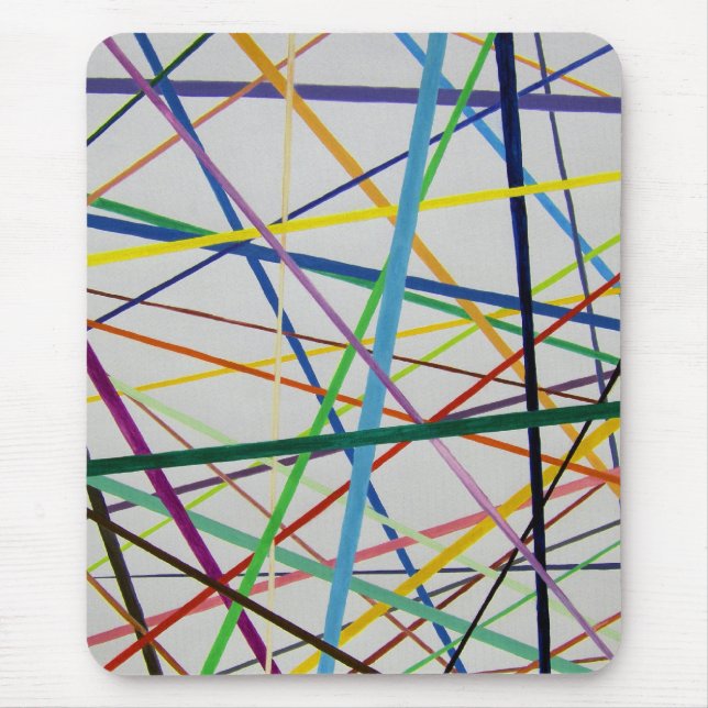 Straight but Colourful Mouse Pad (Front)