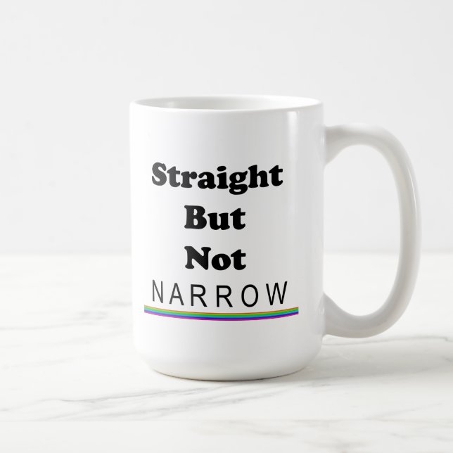 Straight But Not Narrow Coffee Mug (Right)