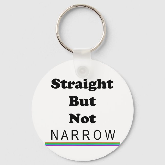 Straight But Not Narrow Key Ring (Front)