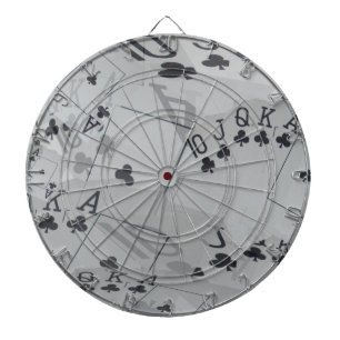 Straight Club Flush Poker Cards Pattern, Dartboard