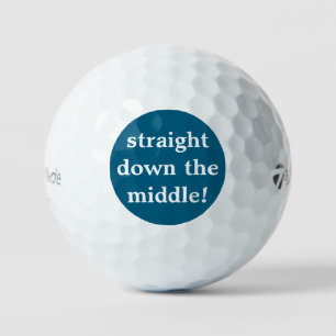 straight down the middle! taylormade golf  balls