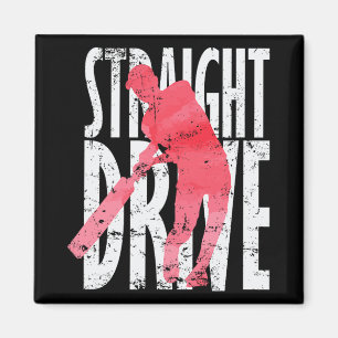 Straight Drive Cricket  Magnet