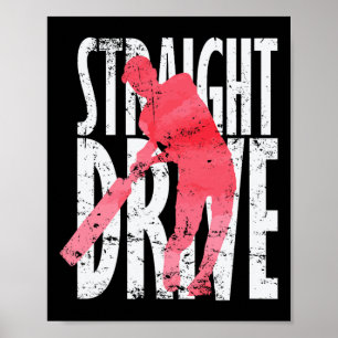 Straight Drive Cricket Poster