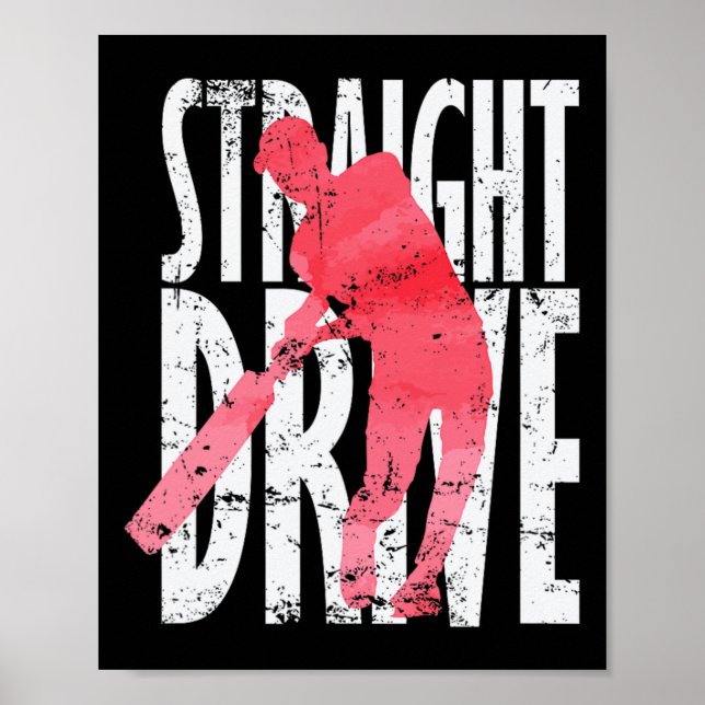 Straight Drive Cricket  Poster (Front)