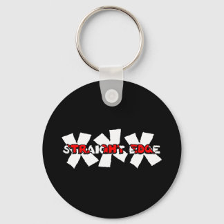 Straight Edge 07 Black Key Ring
