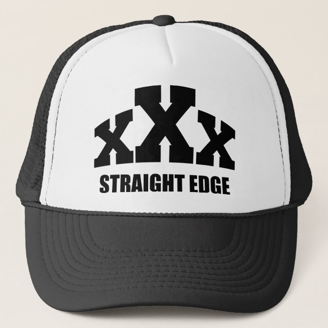 Straight Edge Trucker Hat (Front)