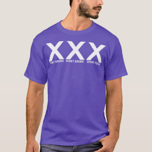 Straight Edge Vegan Against Drugs Punk 13 T-Shirt