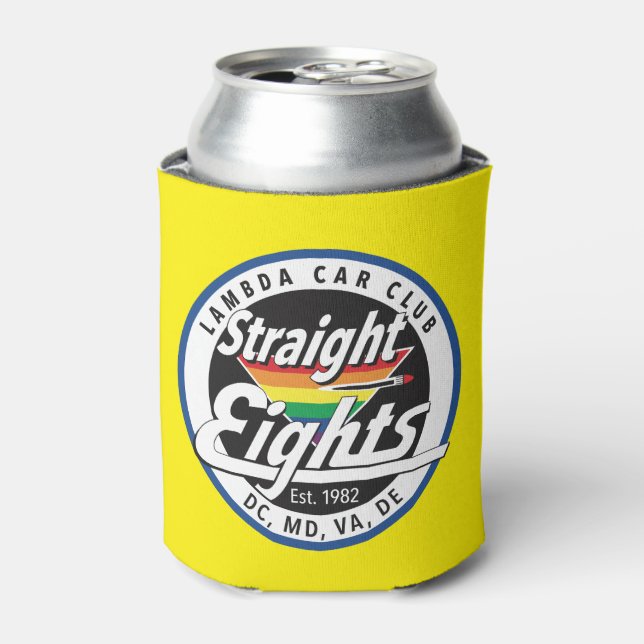 Straight Eights/LCCI Can Cooler (Yellow) (Can Front)