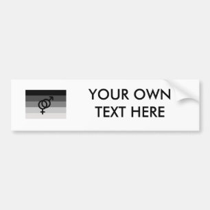 STRAIGHT FLAG ORIGINAL WITH SYMBOL -.png Bumper Sticker
