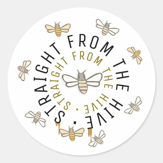Straight From the Hive Little Bee Product Label (Front)