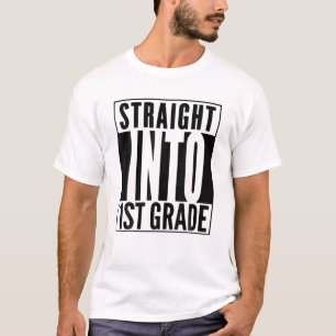 Straight Into 1St Grade Teachers Kids Back To Scho T-Shirt