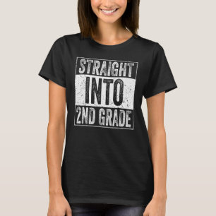 Straight Into 2nd Grade Back To School Second Grad T-Shirt