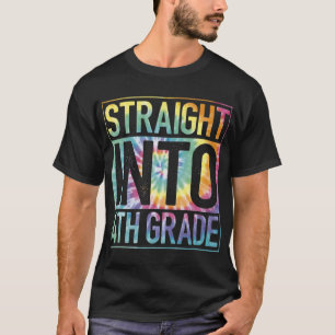 Straight Into 4th Grade Back To School First Day T T-Shirt