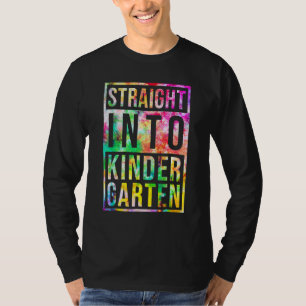 Straight Into Kindergarten Back To School Teacher T-Shirt