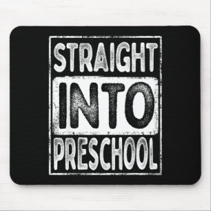 Straight into preschool retro back to school for mouse pad