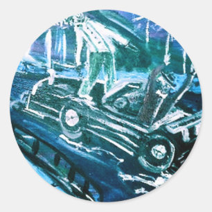 STRAIGHT JACKIN III CLASSIC ROUND STICKER