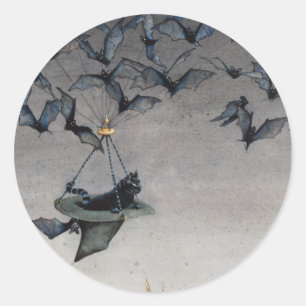 Straight on Till Morning Classic Round Sticker