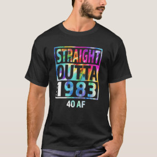 Straight Outta 1983 40th Birthday  For Her Him T-Shirt