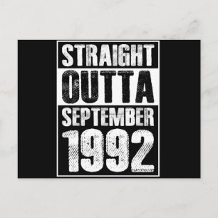 Straight Outta 1992 29th Birthday Postcard