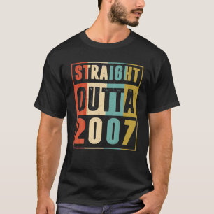 Straight Outta 2007 16 Years Old 16th Birthday T-Shirt