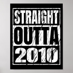 Straight Outta 2010 Clic Years Birth Of Birthday V Poster