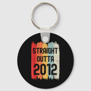Straight Outta 2012 Funny Retro Birthday Awesome S Key Ring