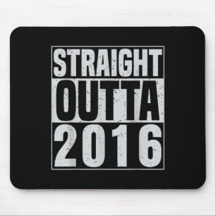 Straight Outta 2016 Clic Years Vintage Birth Of Bi Mouse Pad