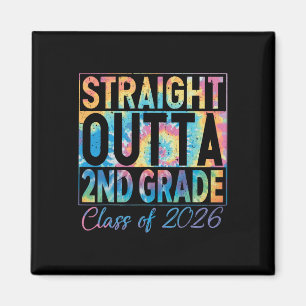 Straight Outta 2nd Grade Graduate Funny Cl 2026 2n Magnet