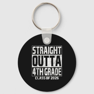 Straight outta 4th grade graduation class 2026 key ring