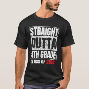 Straight Outta 4Th Grade Graduation Grad Class Of T-Shirt