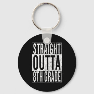 Straight outta 8th grade_ great graduation gif key ring
