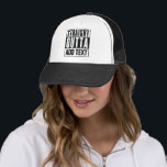 Straight Outta - Add Your Own Text Here Trucker Hat<br><div class="desc">Create your own custom Hat with the 'Straight Outta' design! Personalise it with your own text for a unique and stylish look. Perfect for any occasion!</div>