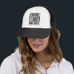 Straight Outta - Add Your Own Text Here Trucker Hat<br><div class="desc">Create your own custom Hat with the 'Straight Outta' design! Personalise it with your own text for a unique and stylish look. Perfect for any occasion!</div>